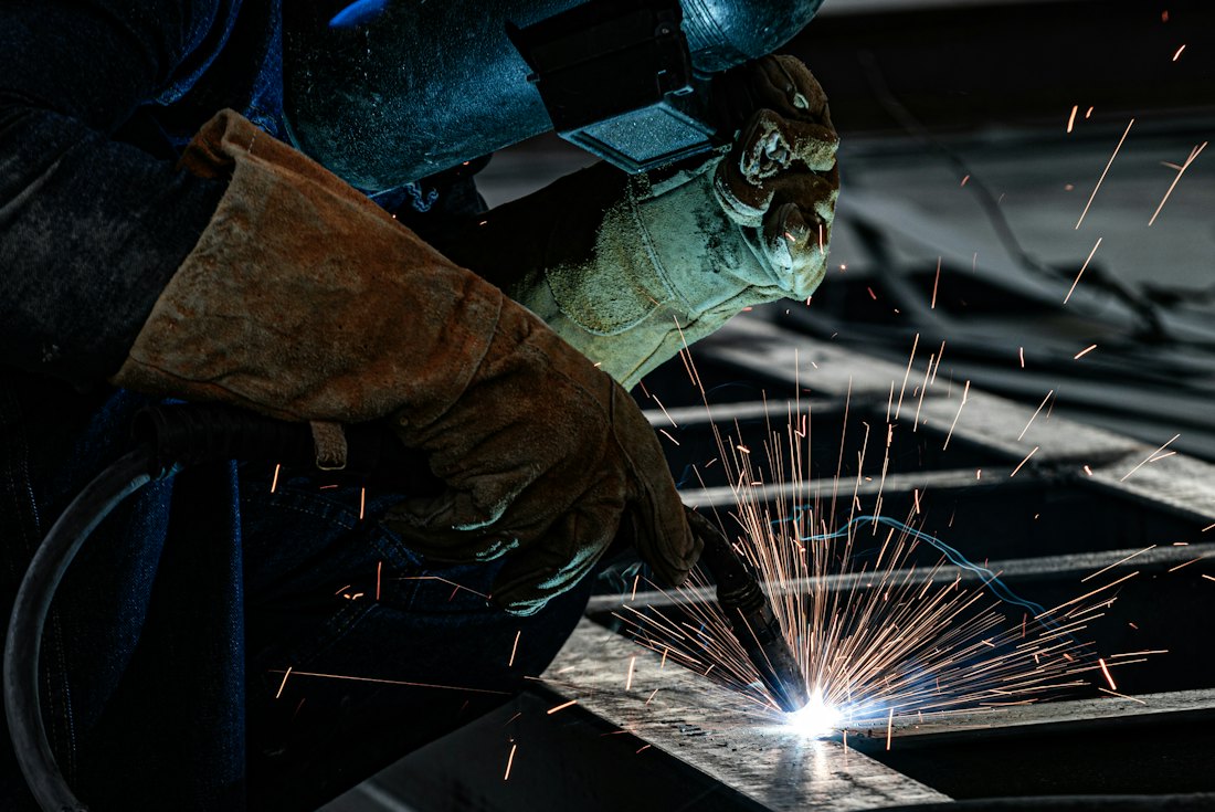 Soudeur au travail
